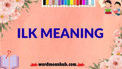 ilk meaning