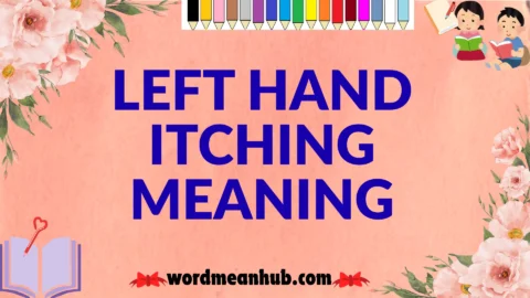 left hand itching meaning