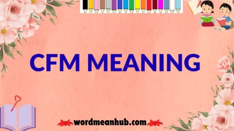 cfm meaning