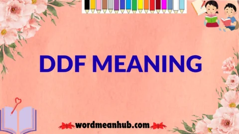 ddf meaning