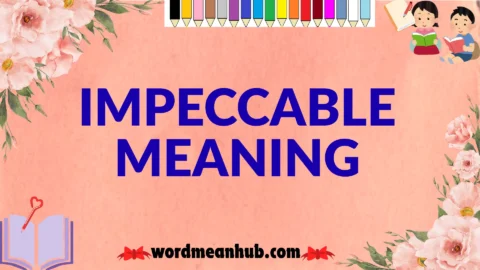 impeccable meaning