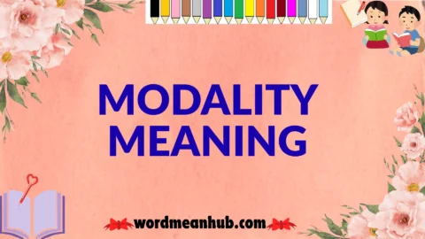 modality meaning