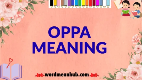 oppa meaning