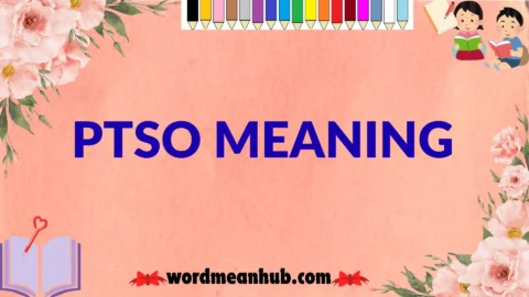 ptso meaning