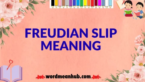 freudian slip meaning