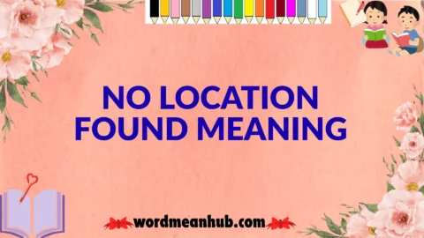 no location found meaning