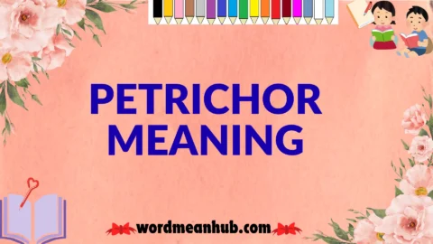 petrichor meaning