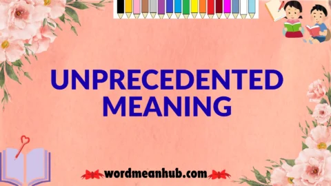 unprecedented meaning