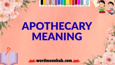 apothecary meaning