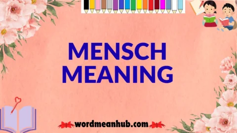 mensch meaning