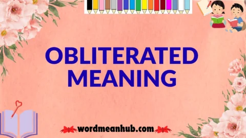 obliterated meaning