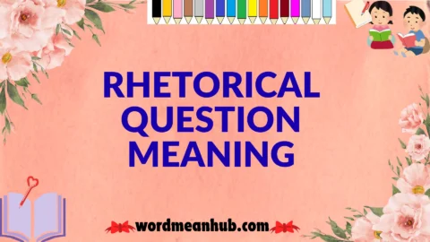 rhetorical question meaning