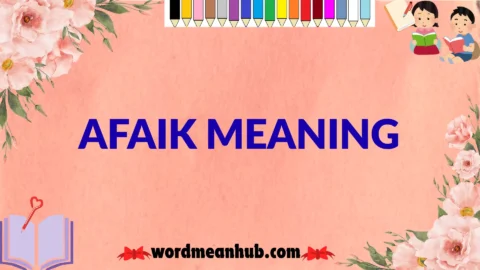 afaik meaning