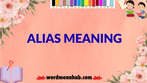 alias meaning