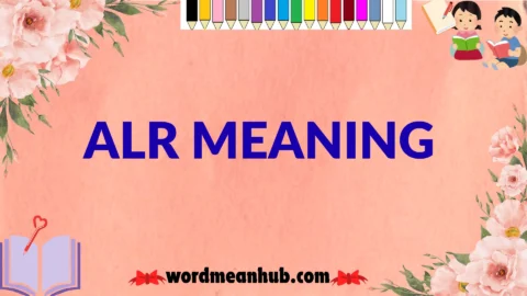 alr meaning