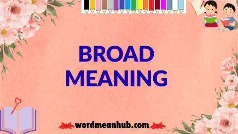 broad meaning