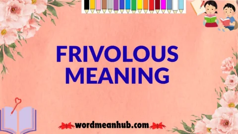 frivolous meaning
