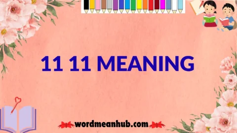 11 11 meaning