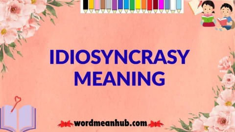 idiosyncrasy meaning