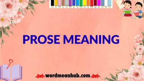 prose meaning