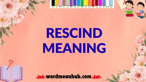 rescind meaning