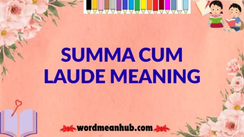 summa cum laude meaning