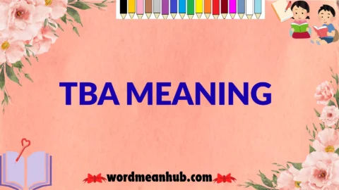 tba meaning