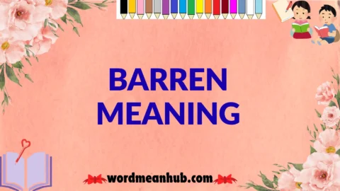 barren meaning