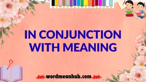 in conjunction with meaning