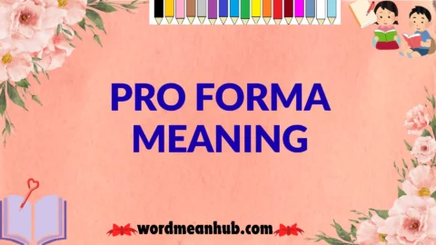 pro forma meaning