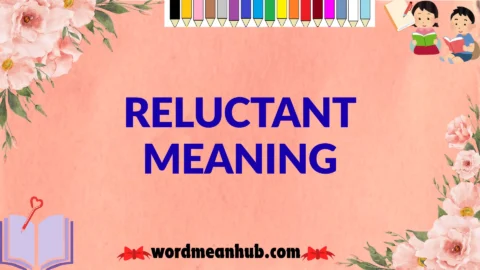 reluctant meaning