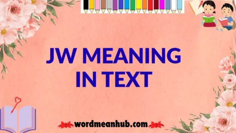 jw meaning in text