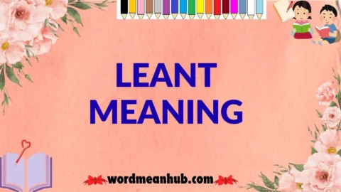 leant meaning