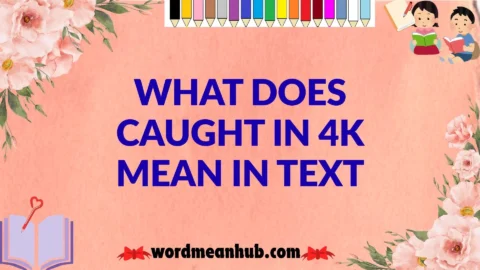What Does Caught in 4K Mean in Text