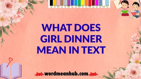 What Does Girl Dinner Mean in Text