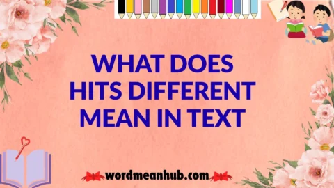 What Does Hits Different Mean in Text
