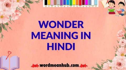 wonder meaning in hindi
